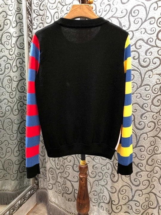 Early autumn new women's round collar patterned pattern weaving long sleeve 100-lap jacket and guard clothes 904