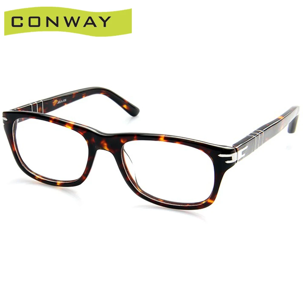 Conway Nerd, квадратные очки, оправа, прозрачные линзы, очки для мужчин, Wome, фирменный дизайн, оптические очки, ацетатная оправа, небьющиеся наушники - Цвет оправы: Havana