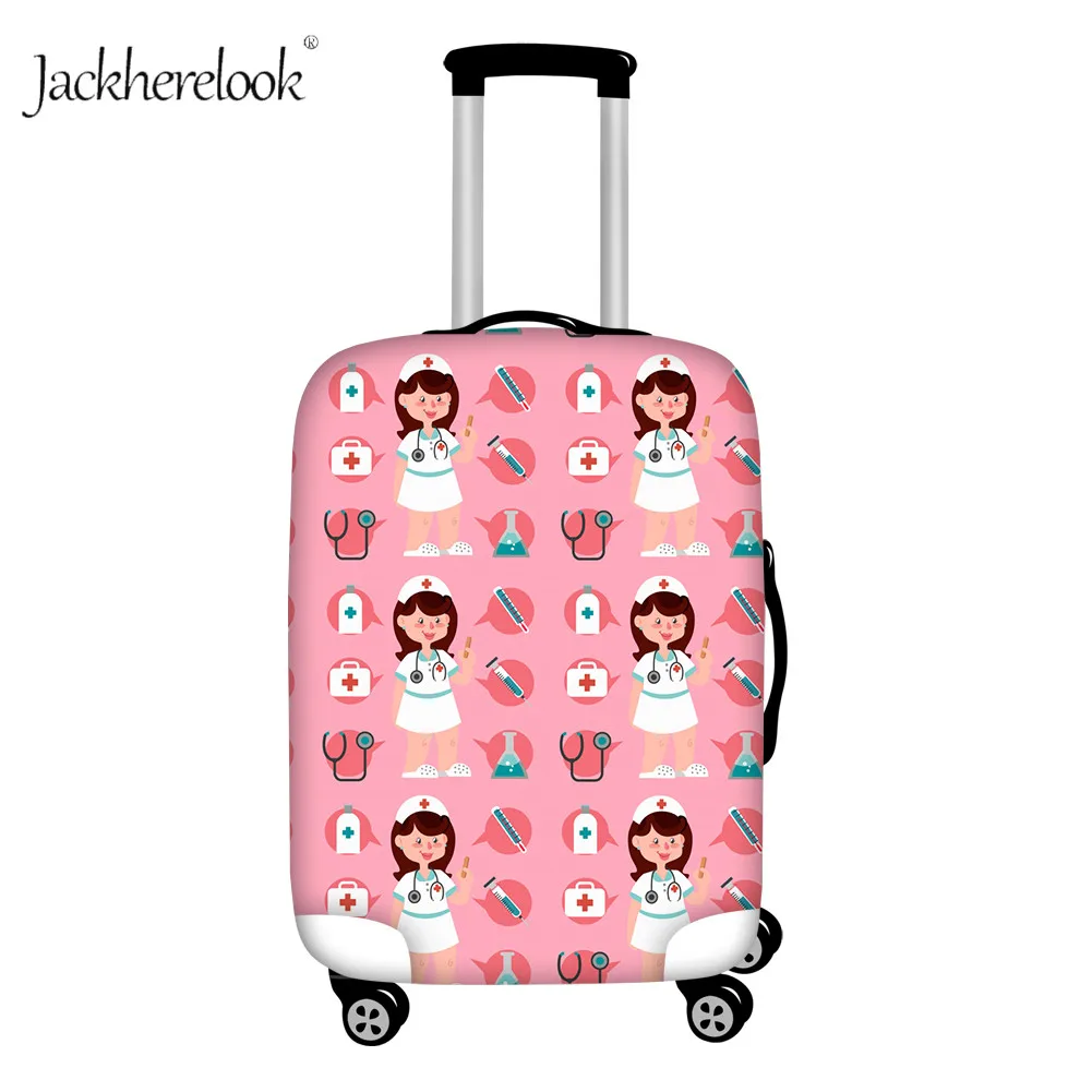 Jackherelook теплые дорожные сумки с сердечком для медсестры, сумка, эластичное покрытие, костюм для "18-30" дюймовых мультяшных медсестер, пылезащитные чехлы - Цвет: HXA271
