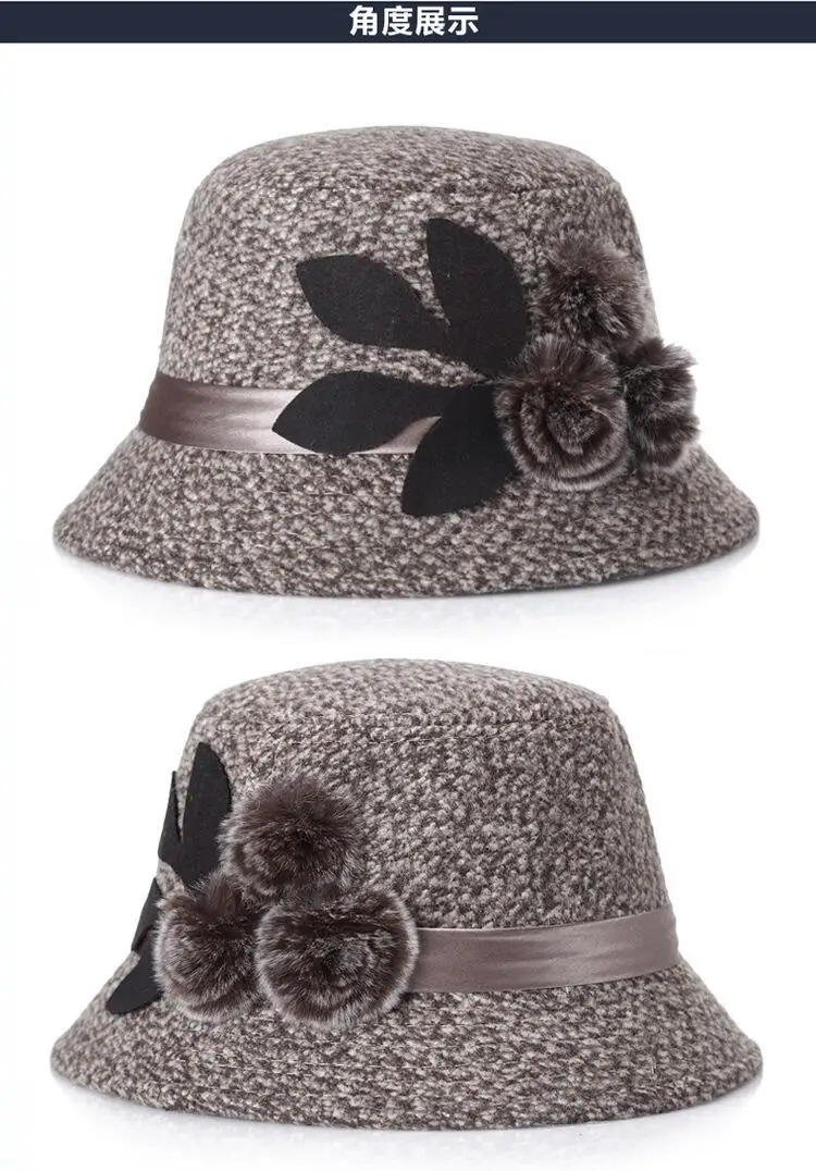 Популярные Элегантные вечерние женские шляпы Fedoras женская теплая зимняя шапка женская искусственная шерсть зимние теплые шапки 56-58 см