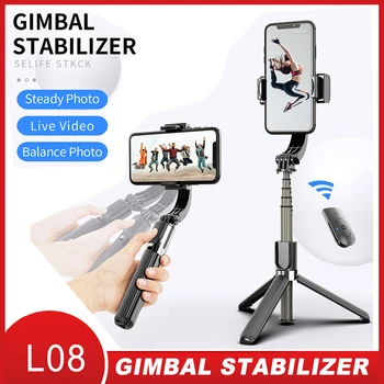 

Proker Bluetooth Selfie Stick Tripods Stabilizer Handheld Gimbal Smartphone with Selfie Remote for IPhone Android Gopro Camera