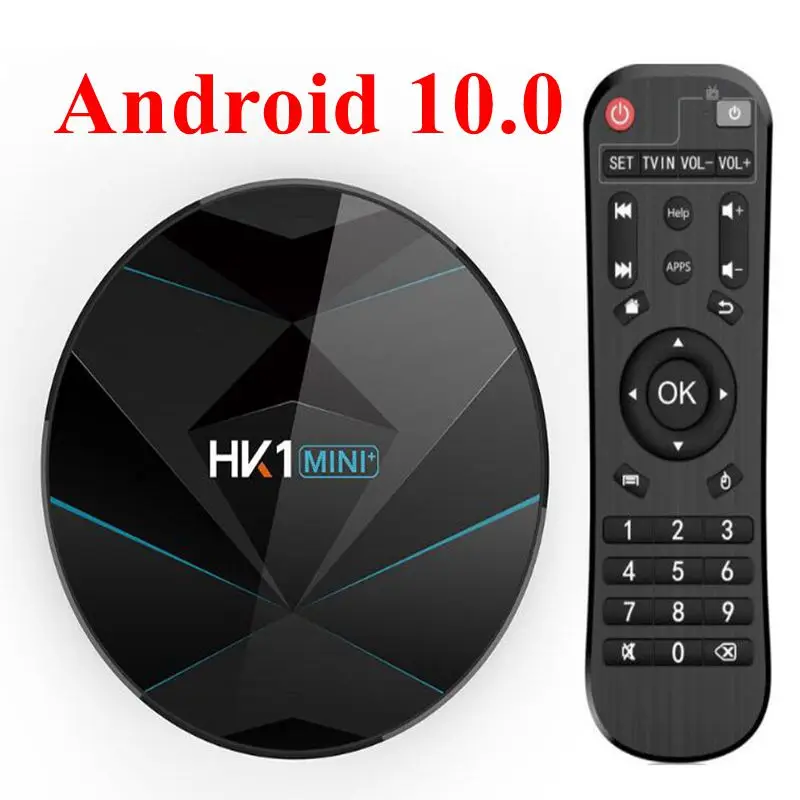 10 шт. HK1 мини Plus Android 0 ТВ коробка RK3318 4 ядра Гб 64 макс 2 4G/5G двухъядерный процессор Wi-Fi