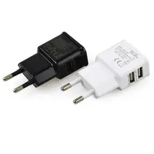 EU plug 5V 2A Dual USB Универсальное зарядное устройство для мобильного телефона s Походное зарядное устройство, адаптер для iPhone для Android