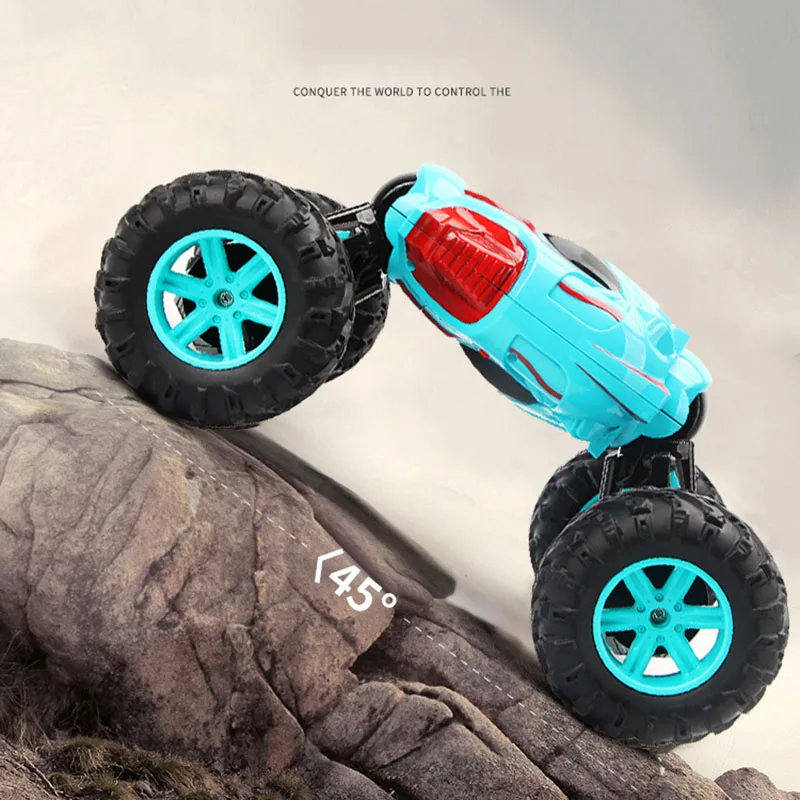 42.CM 1/12 RC 2,4G 4WD металлический пульт дистанционного управления внедорожником автомобильный двусторонний трюк четырехколесный привод скалолазание деформация автомобиль движущаяся детская игрушка