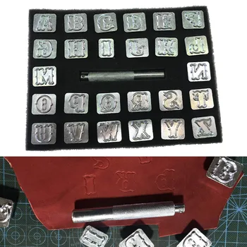 

HOT Carving Leather Art Alphabet Set Letters Stamp Handmade Durable Portable Metal DIY Tools NDS
