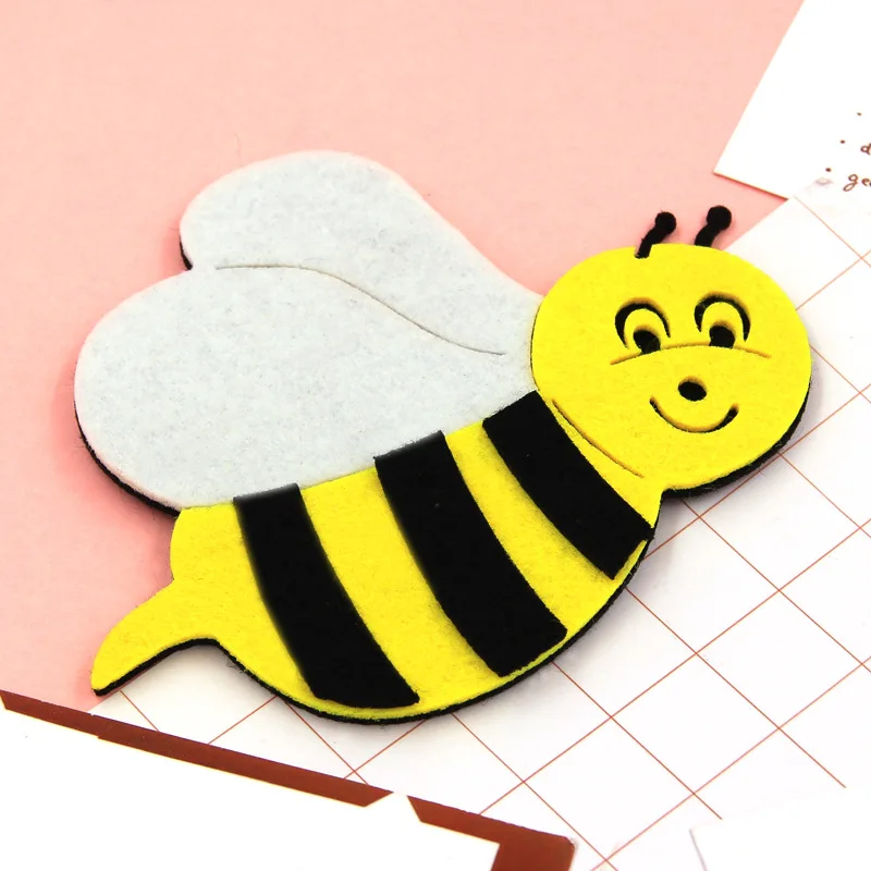 5Pcs Cute Yellow Bee Applique DIY Crafts for Children Headwear Hair clip Garment Accessorie | Дом и сад