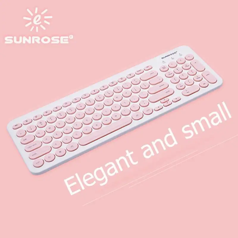 Sunrose T85, 2,4 ГГц, защита от брызг, 104 клавиш, беспроводная клавиатура и мышь, набор для домашнего офиса, компьютерная игровая клавиатура и мышь Com