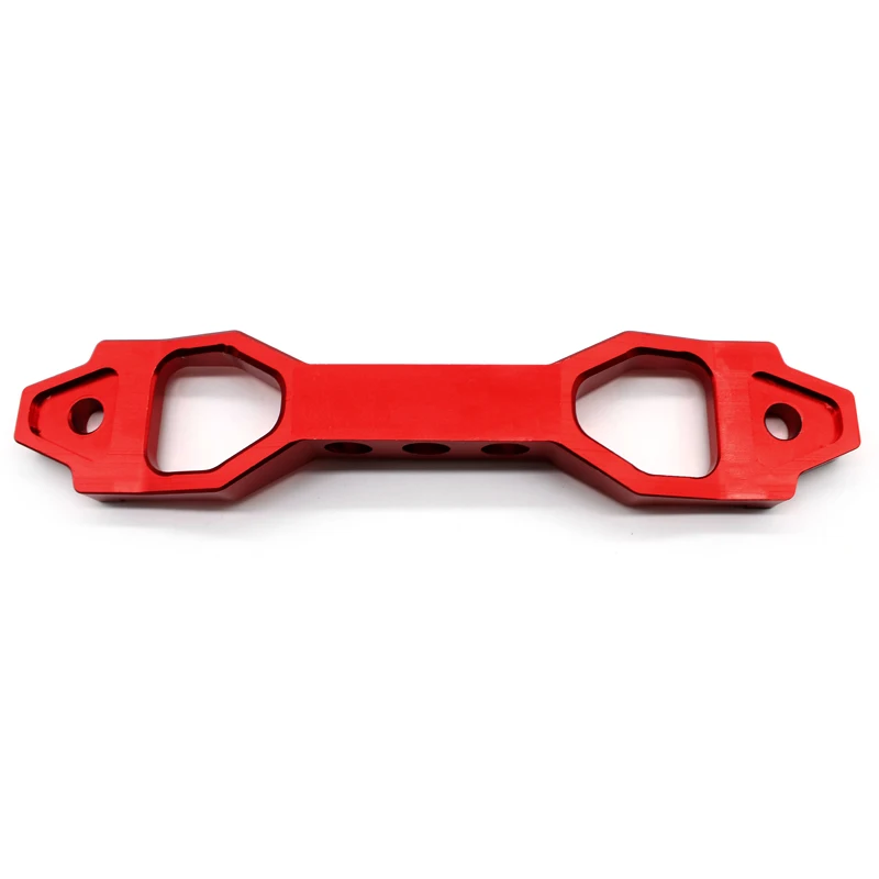 DEFT 233mm/200mm Aluminum Red Billet Aluminum Car Battery Tie Down Mount Bracket Holder Bar with for Honda Civic