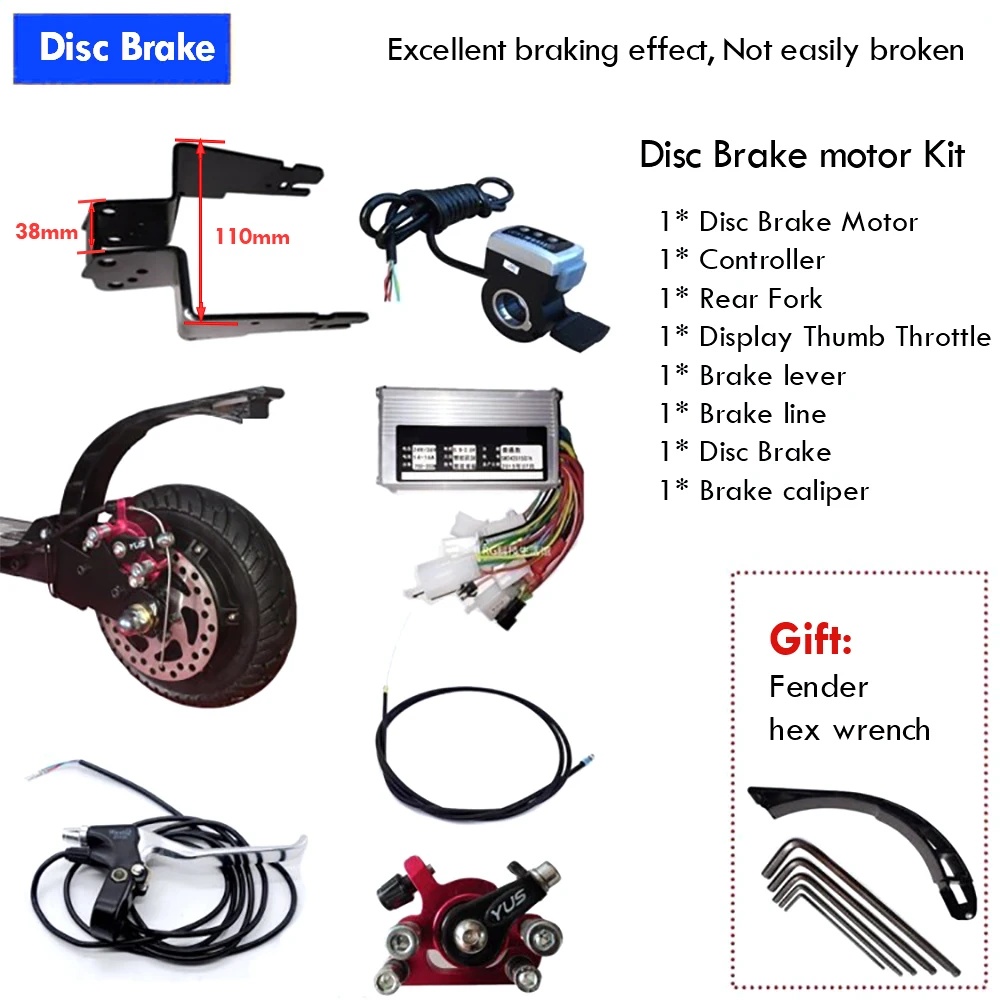 

8 Inch 24V 36V 48V 350W electric bike conversion kit Brushless Toothless Hub Motor Ebike Engine Wheel Motor Scooter Kit