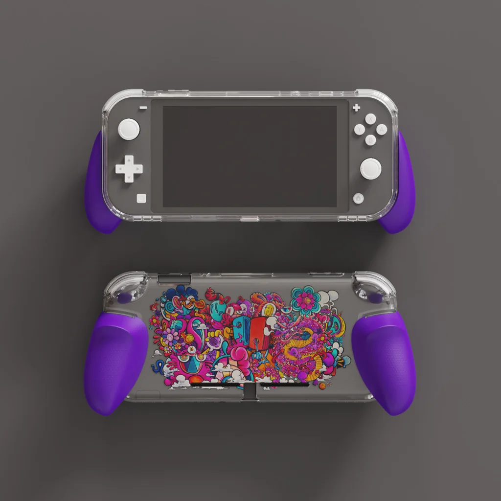 スカル コグリップケース Nintendo Switch用の交換可能なシェル ライト付きの保護ケース Cases Aliexpress