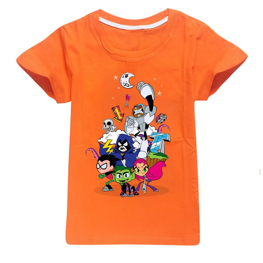 Teens Titan GO Boys' Hoodie T shirt Kids Cotton Clothes 2-13 age Children Hooded Sweatshirt Outwear Girls Pullover T-shirts - Color: 010