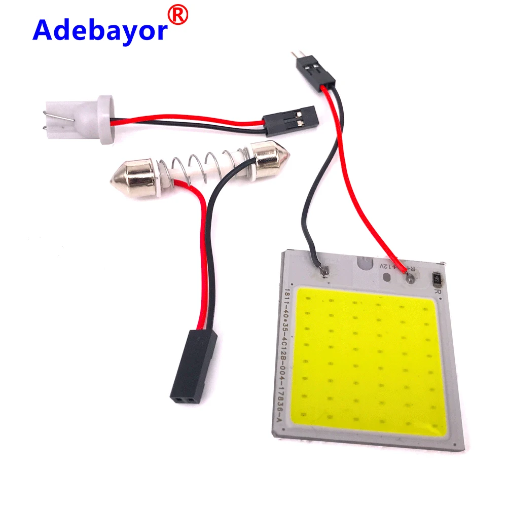 100 шт белая гирлянда T10 W5w Cob 24SMD 16SMD 48SMD автомобильная светодиодная панель для автомобиля, автомобильная внутренняя лампа для чтения, купольный светильник DC 12v