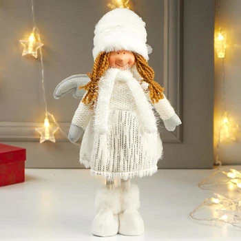 

Interior doll "Angel Manya in a white skirt with a silver rain" 52x12x19 cm 4822687