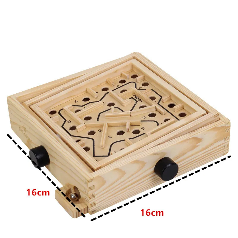 montessori wooden toy educational wood maze labyrinth hand balance premier game 