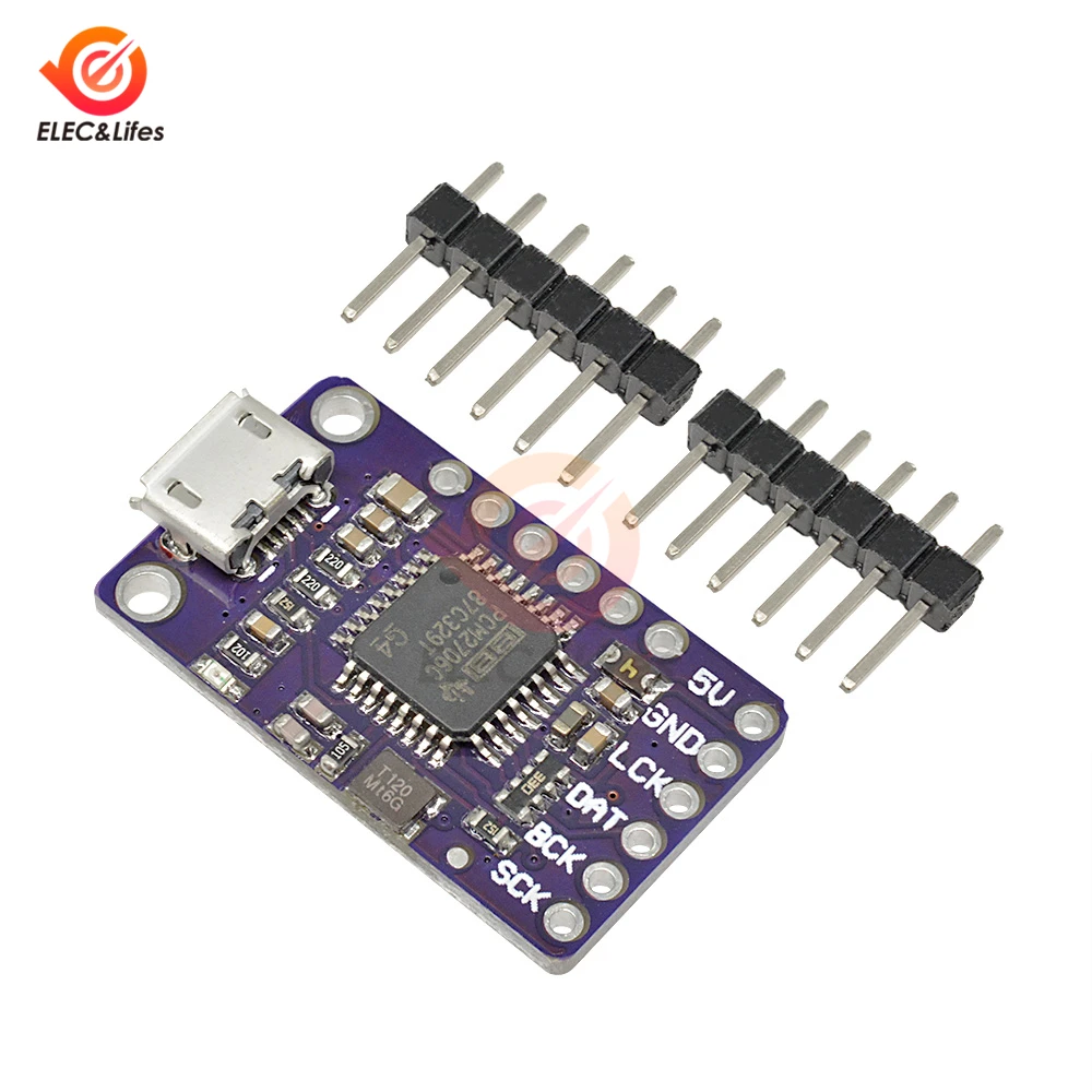 Модуль датчика распознавания жестов USB на I2S IIS плата модуля обнаружения PCM2706 для