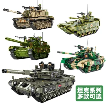 

1773ps T90 main battle Tanks diy model Building Blocks military gifts collection value M60MAGCH/CHALLENGER II/LEOPARD 2 /TYPE99