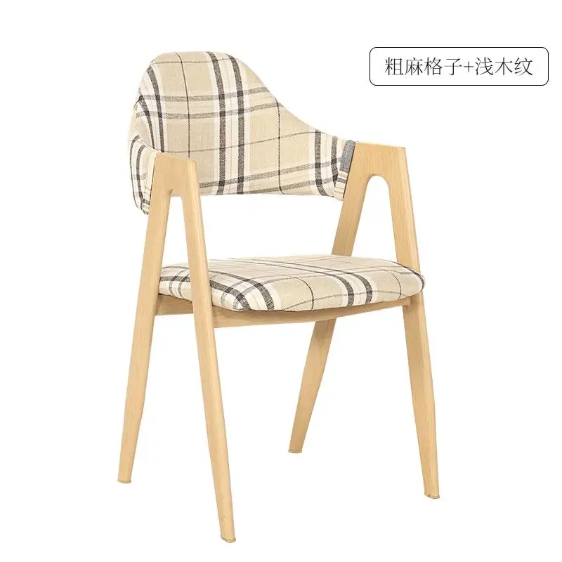 Стул для кафе, стулья для вечеринки, деревянный скандинавский обеденный стул, домашний простой стул, сетчатый красный стул для ресторана, чайного кофейня, столы и стулья - Цвет: Style 17