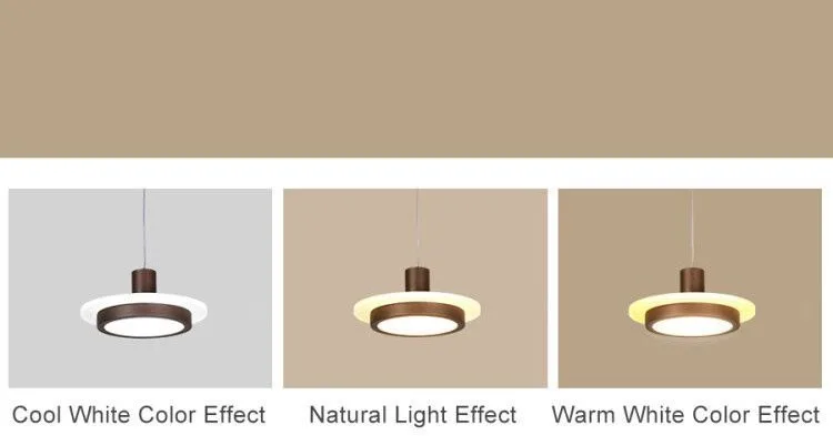 Белый кофе черный подвесные светильники для столовой гостиной простое освещение акриловые лампы абажур внутренний светильник AC85-260V