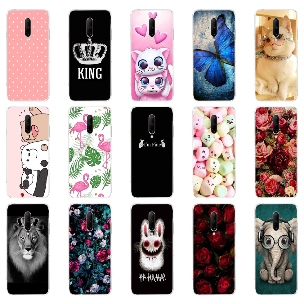 Cassa Del Telefono Per Oneplus 8 Pro 8Pro 7 7T Pro Coque Tpu Di Lusso In Silicone Della Copertura Di Caso Per Oneplus 7T Pro Funda