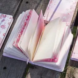 Carnet de notes rose en fleur de cerisier, joli carnet de notes à boucle magnétique, planificateur de journal intime, Illustration de Page couleur, papeterie fournitures scolaires 
