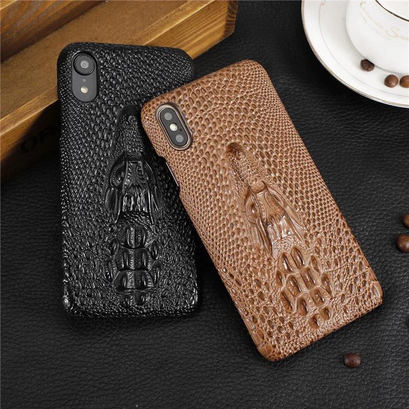 

Чехол для iPhone X Xr Xs Max 11 Pro Max, роскошный кожаный жесткий чехол из поликарбоната с объемным рисунком крокодила для iPhone 7, 8 Plus, Xr, Xs, 11 Pro Max, чехол