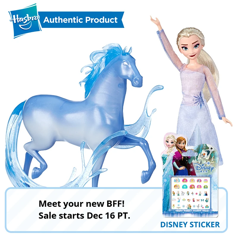 Hasbro принцесса Дисней Холодное сердце Эльза Модная Кукла и фигурка Nokk вдохновленная фильмом маленькие куклы подарок на праздник