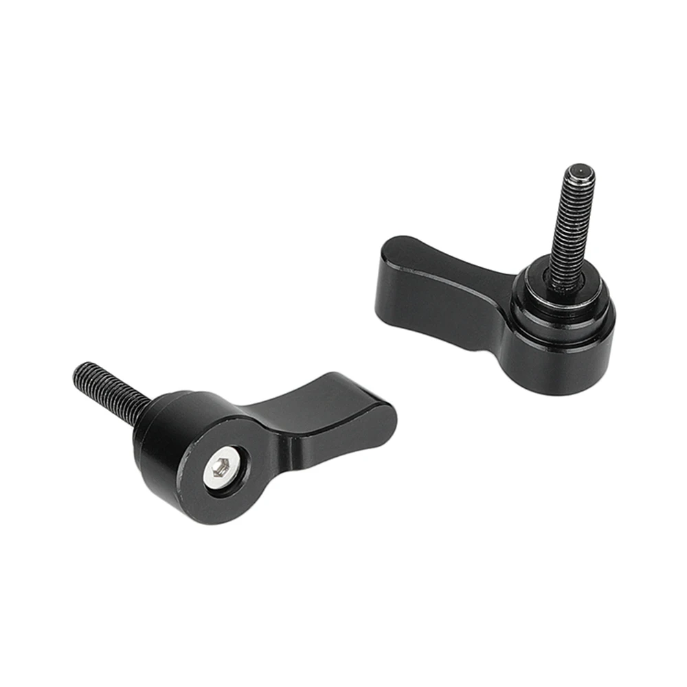 2 Pieces Standard M4 Male Threading (18mm Long) Rotating Knob Adjustable Thumb L