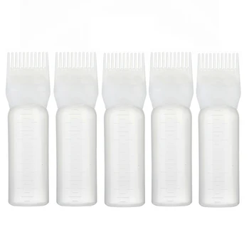

5pcs 120ml Hair Dye Bottle Professional Hair Colouring Comb Empty Hair Dye Bottle Hair Coloring Hairdressing Styling Tool