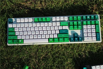 

87 104 keys SA profile key cap for MX switches mechanical keyboard green forest theme keycap for Filco with free additional kit