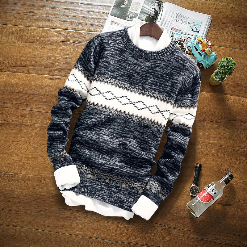 Zogaa 2019 Winter Brand Pullover Sweater Brand Knitting Long Sleeve O-neck Slim Korean Fashion Clothes Men Sweater Korean Style Zogaa 2019 Winter Brand Pullover Sweater Brand Knitting Long Sleeve O-neck Slim Korean Fashion Clothes Men Sweater Korean Style