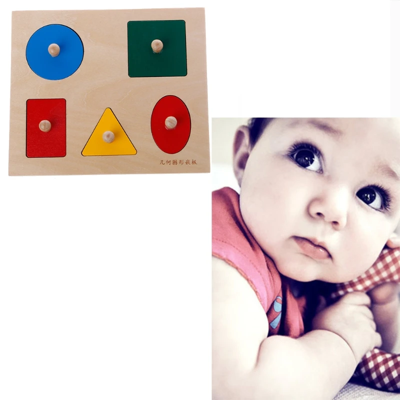 

Montessori Shapes Sorting Puzzle Geometry Board Education Preschool Kids Toys R9JD