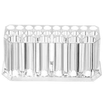 

26 Slot Acrylic Brush Cosmetic Organizer Storage Box Case Display Stand Makeup Tools Brush Holder Lipstick Jewelry Holder