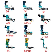 1 шт. Новый зарядный порт USB док разъем Замена для iPhone5C 5S 6 6S 7 Plus