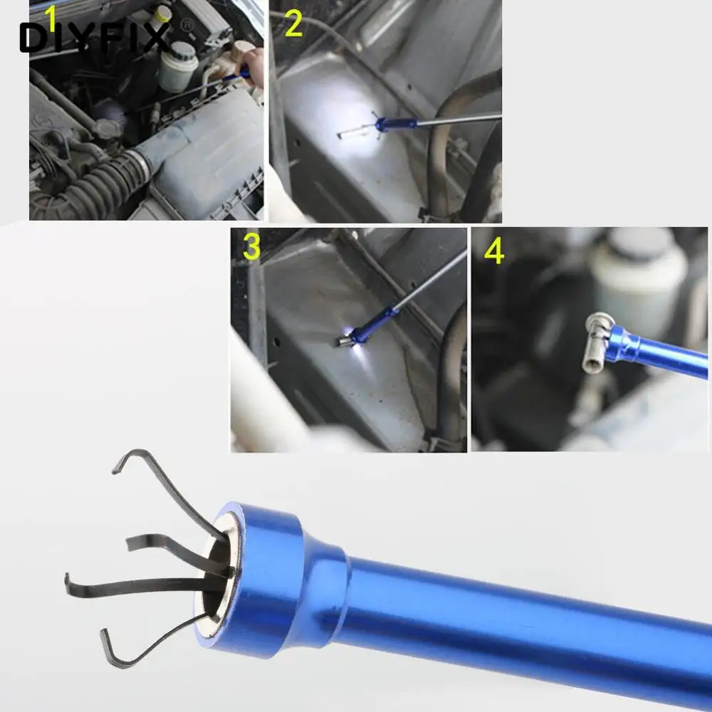 pinza de largo alcance Bombilla LED Flexible Prim Herramienta de recogida Claw 