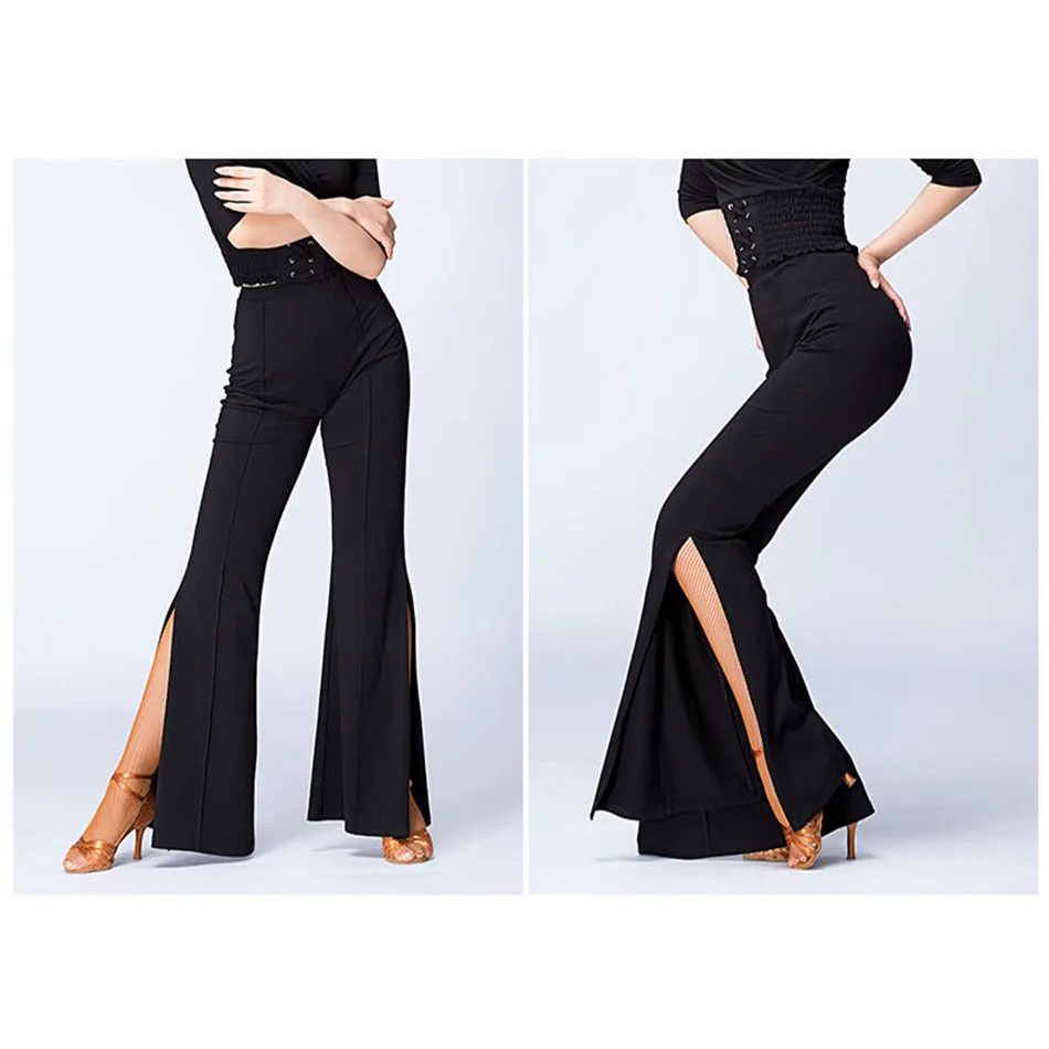 

Latin Dance Dress Women Black Latin Dance Pants for Ballroom Samba Tango Chacha Dancing Performamnce L2003