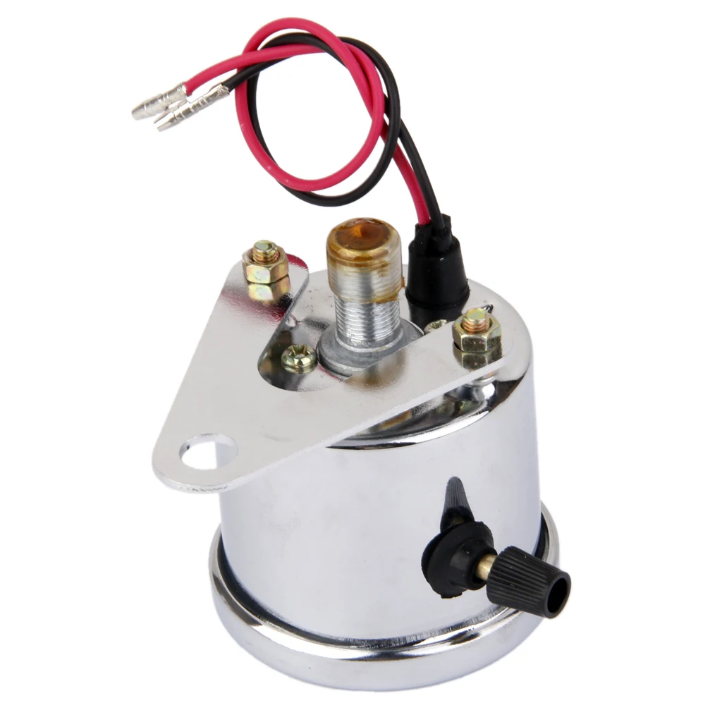 Universal Motorcycle Dual Odometer Speedometer Gauge Miles Speed Meter 12V