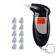 Breathalyzer Alcohol-Meter Digital 11-Mouthpieces LCD