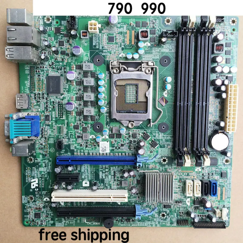 

CN-0VNP2H For DELL Optiplex 790 990 MT Desktop Motherboard 6D7TR J3C2F HY9JP Mainboard 100%tested fully work