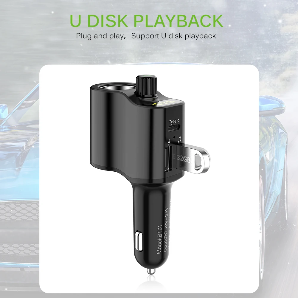 Двойной USB слот MP3-плеер Bluetooth Handsfree автомобильный комплект зарядное устройство fm-передатчик mp3-плеер авто аудио приемник USB Автомобильное зарядное устройство
