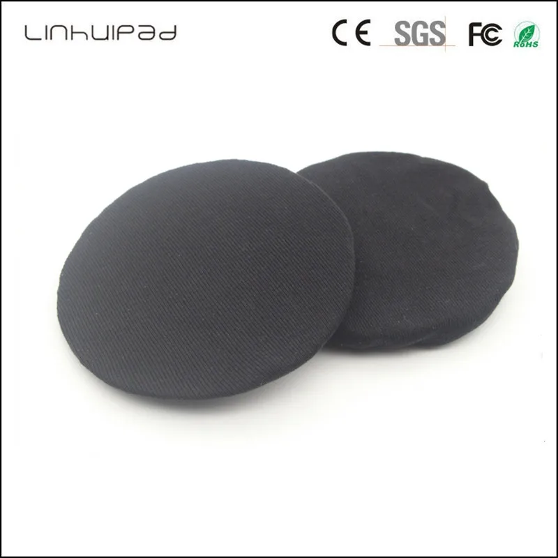 Linhuipad 1pairs 10CM Black Washable reuseable Sanitary Headphones Cover for David Clark headphones and All 10CM headphones