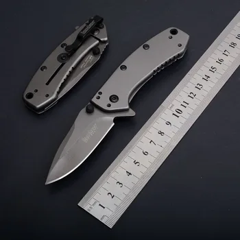 

Kershaw 1555TI folding pocket camping knife 8cr13mov Blade All steel Handle outdoor tactical hunting survival Knives EDC tools
