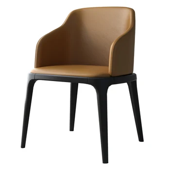 

Nordic solid wood dining chair modern minimalist restaurant home chair net red chair with armchair light luxury hotel table and