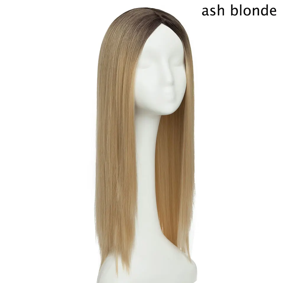 SNOILITE 24 дюйма длинные волнистые косплей парик Красный Зеленый Пупс Розовый Черный Голубой серебряный серый блонд коричневый 60 см синтетические волосы парик для женщин - Цвет: ash blonde