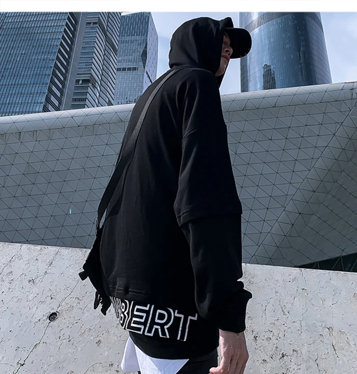 AELFRIC модная курительная мужская толстовка с капюшоном Harajuku Хип Хоп Толстовка Осень Мужской Повседневный хлопковый пуловер уличная