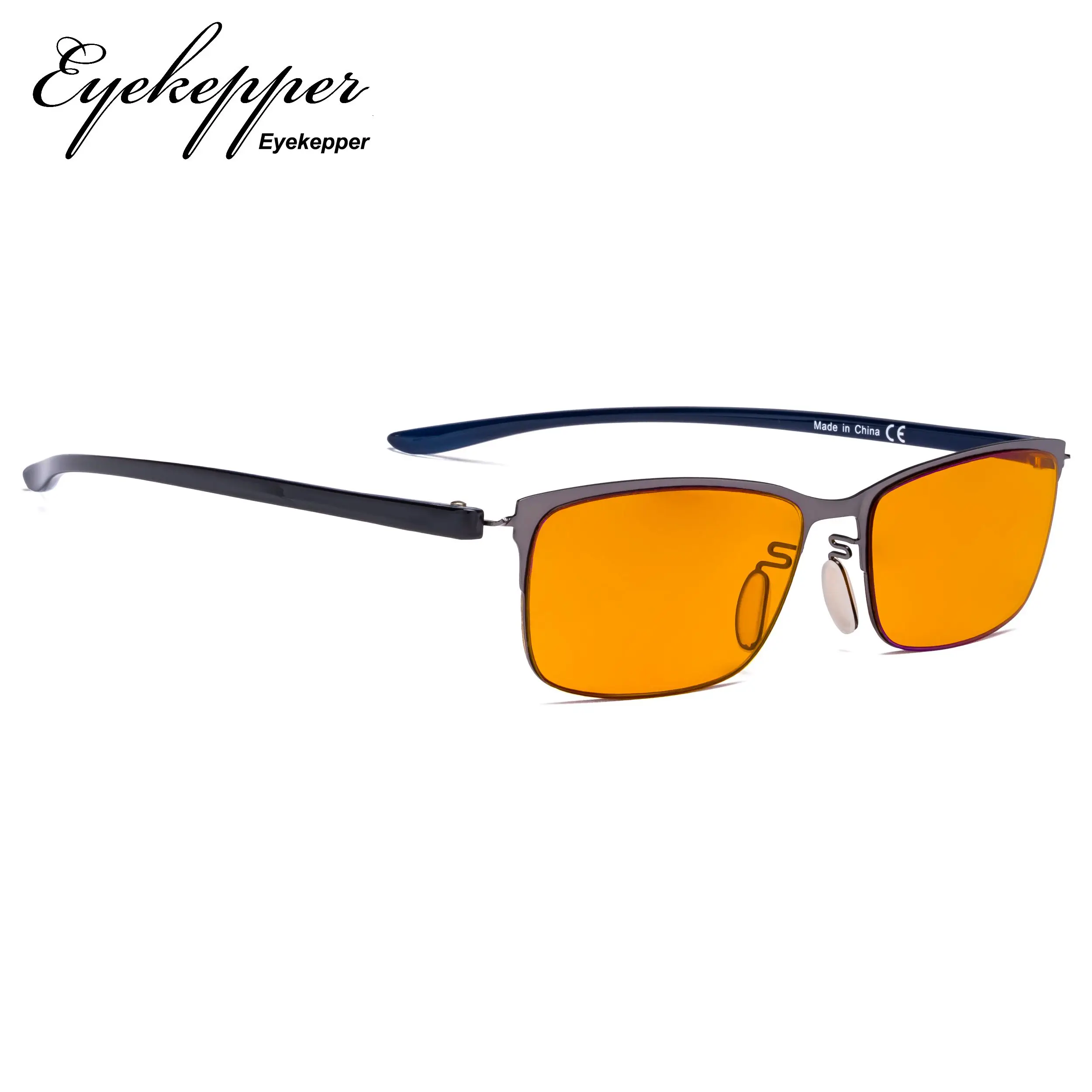 DS12801 Eyekepper компьютерные очки-синий светильник, блокирующие читатели тонированные для сна-полуобода очки для чтения женщин