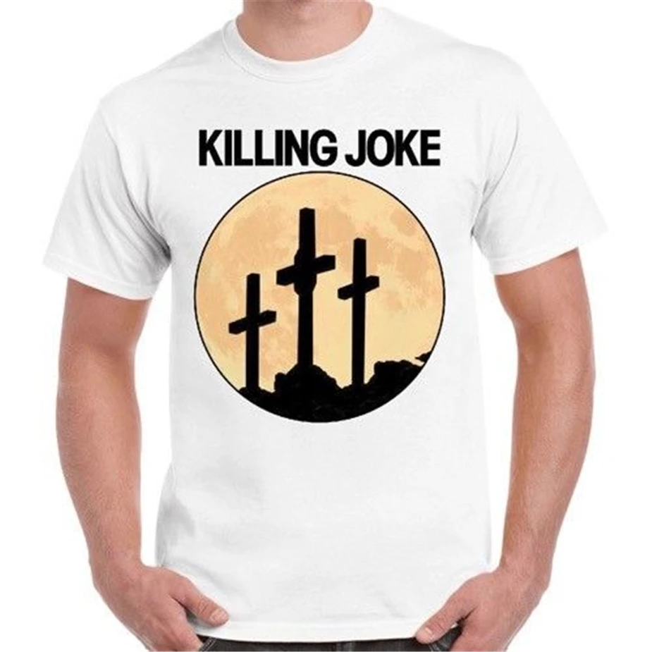 Футболка в стиле ретро с надписью Killing Joke Cross Moon Punk Rock 401 индивидуальная футболка