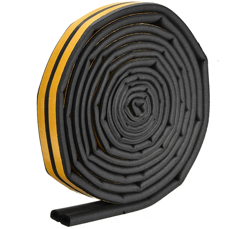 Auto Styling 1PC 5M Big D Shape Car Door Window Trim Edge Moulding Rubber Weatherstrip Sealing Strip Automobile Accessories