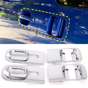 

For Hyundai H-1 Grand Starex i800 iLoad 2008 - 2020 ABS Chrome Exterior Door Handle Bowls Frame Cover Trim 6pcs Car Styling