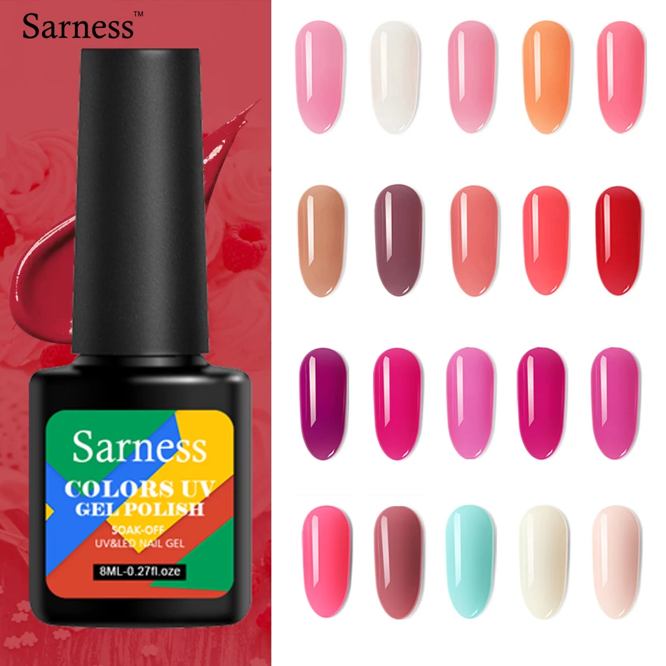 Sarness Gel Varnish Polish Soak Off Lacquer Esmalte LED UV Lamp Nail for DIY Art Decoration 52 Colors | Красота и здоровье