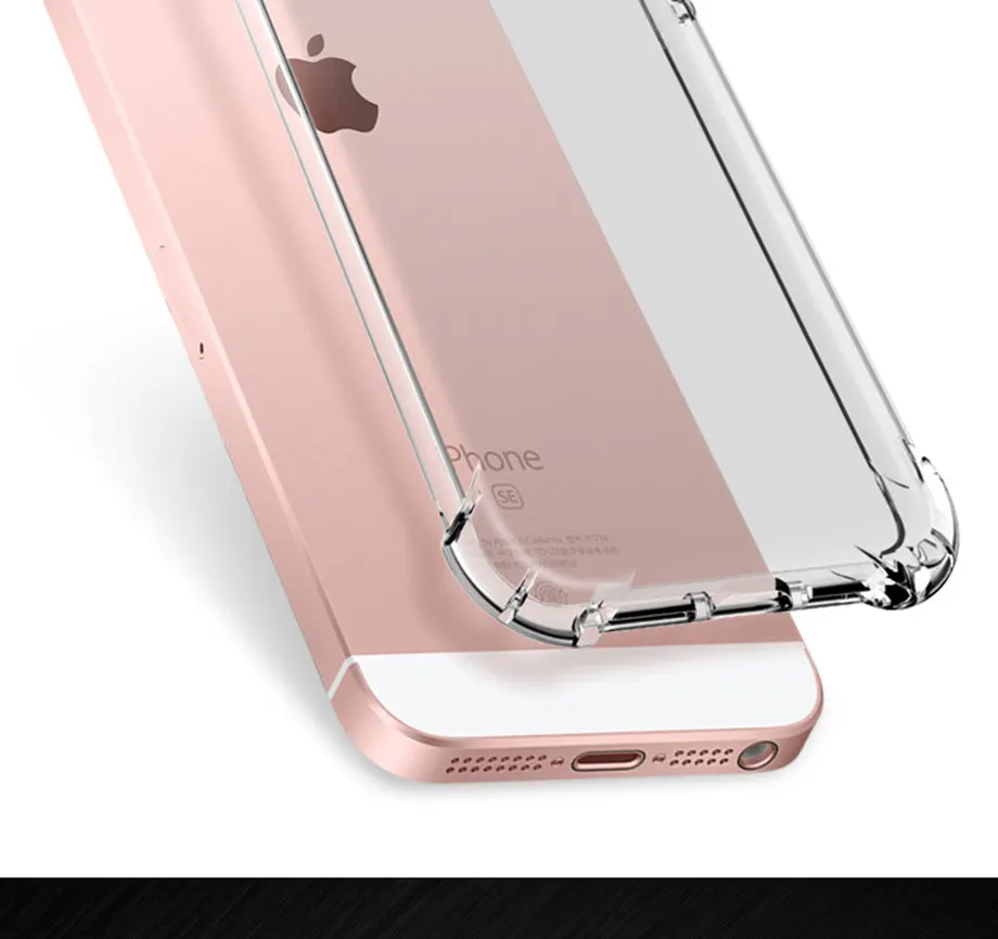 Чехол для телефона для iPhone 6 6s 7 8 плюс Силиконовый противоударный чехол для iPhone 11 Pro Max X Xs Max XR прозрачной защитной задней панели Чехол